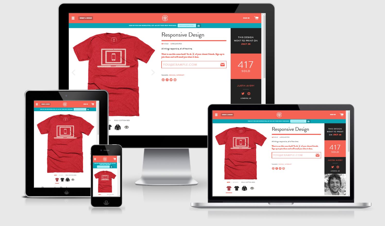 screenshot from am i responsive
